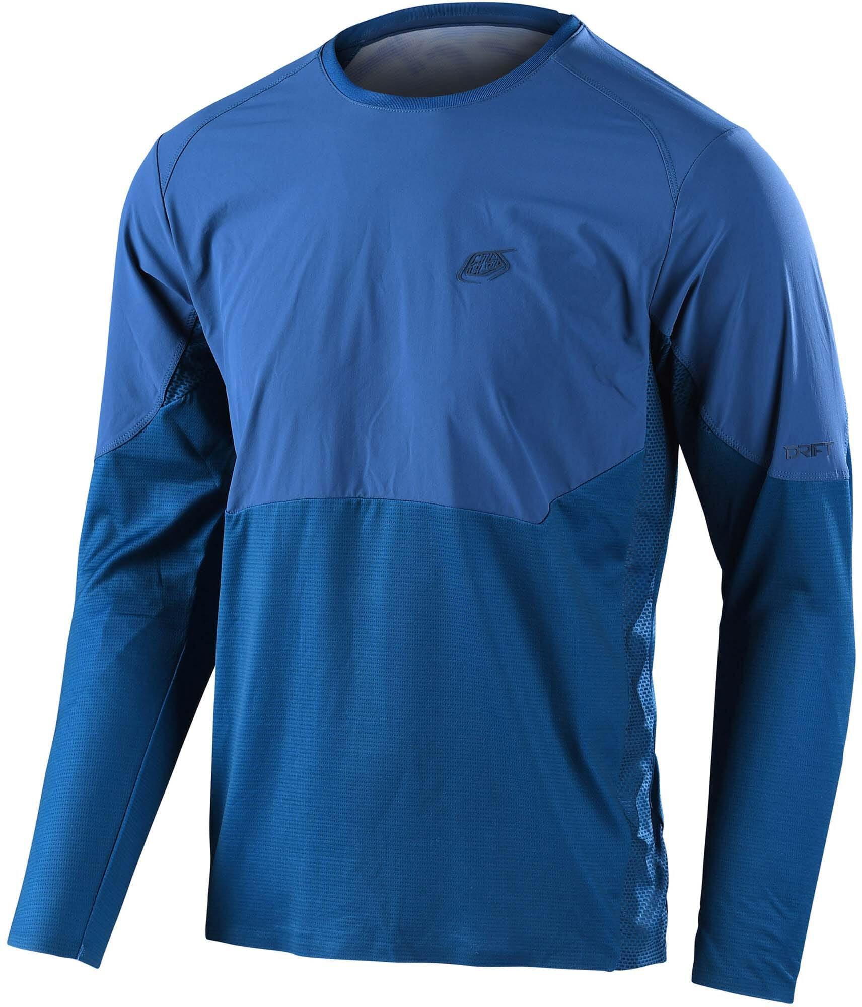 Click to view product details and reviews for Troy Lee Designs Drift Long Sleeve Jersey Solid Dark Slate Blue.