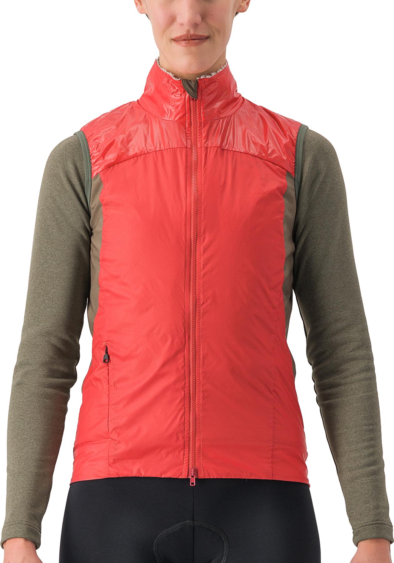 Click to view product details and reviews for Castelli Womens Unlimited Puffy Gilet Mineral Red Silver Gray.