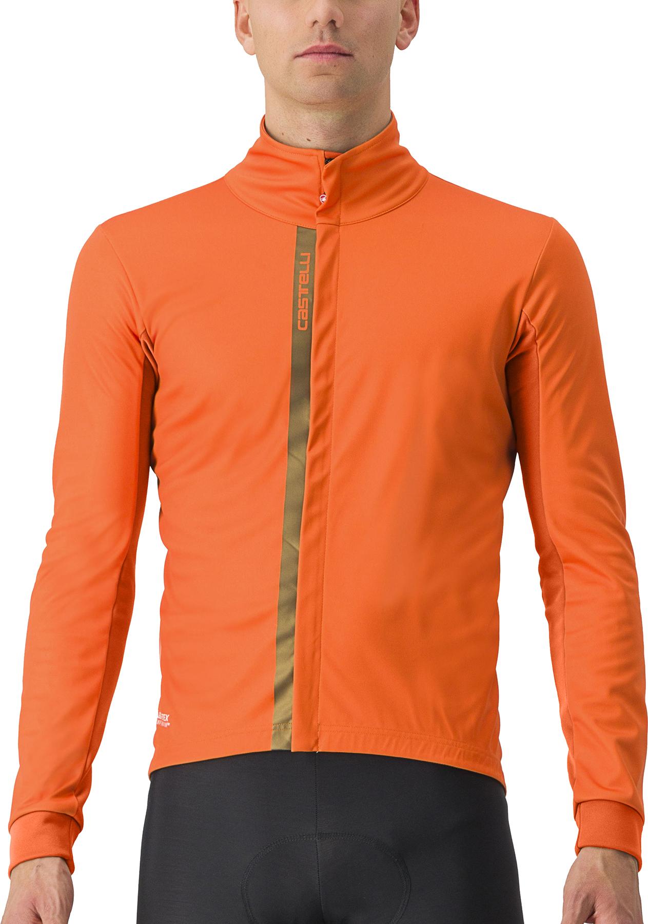 Click to view product details and reviews for Castelli Entrata Jacket Red Orange Metal Brown.