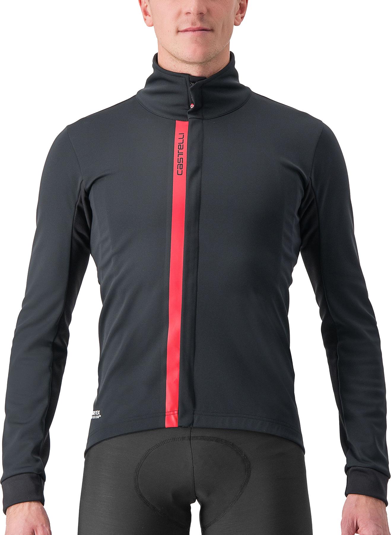 Click to view product details and reviews for Castelli Entrata Jacket Light Black Red.