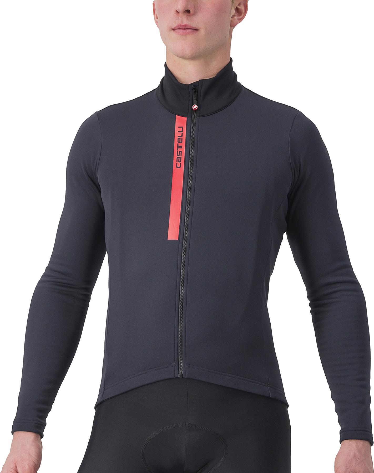 Click to view product details and reviews for Castelli Entrata Thermal Jersey Light Black Red.