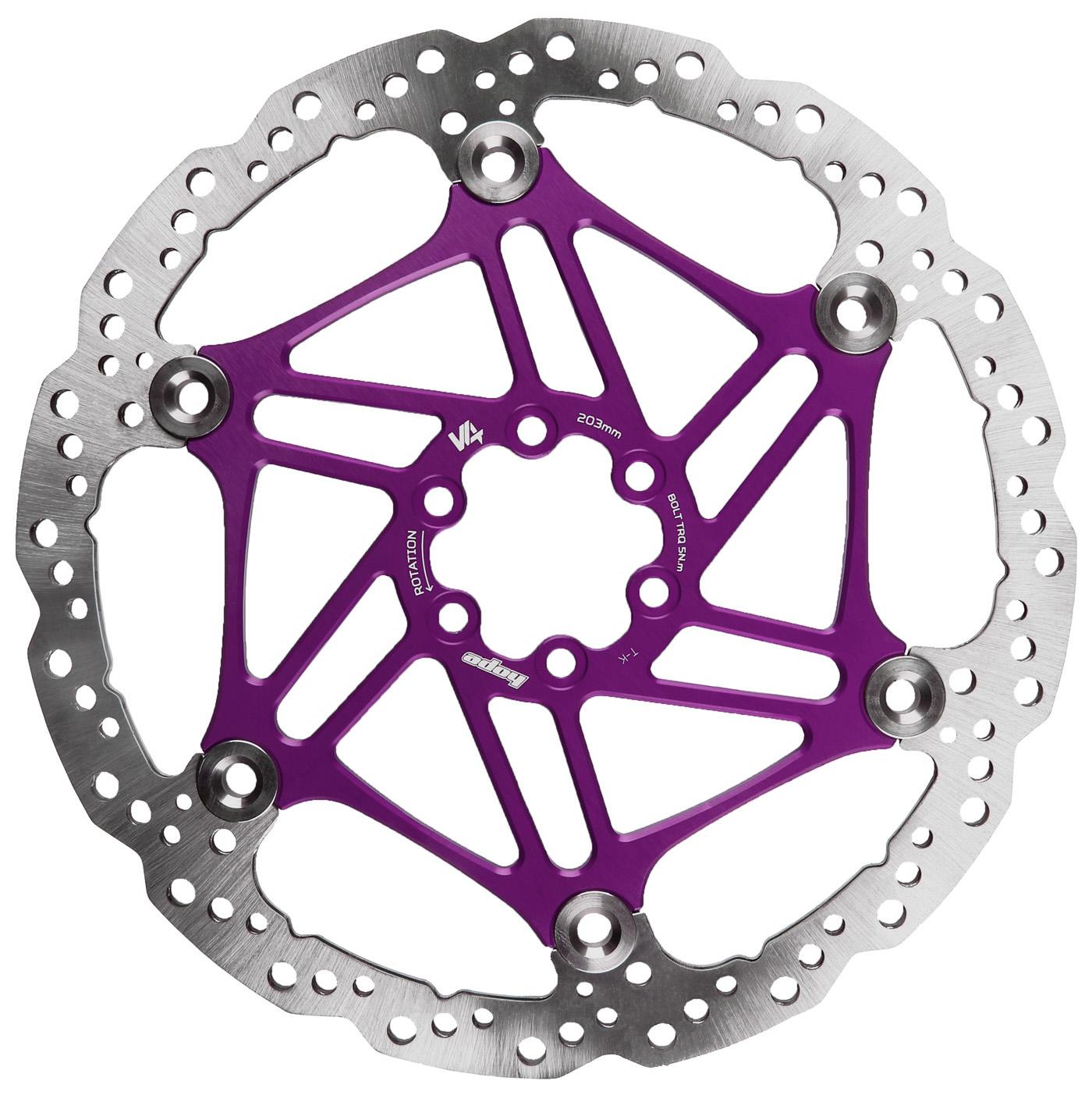 Click to view product details and reviews for Hope V4 Vented Disc Brake Rotor 6 Bolt Purple.