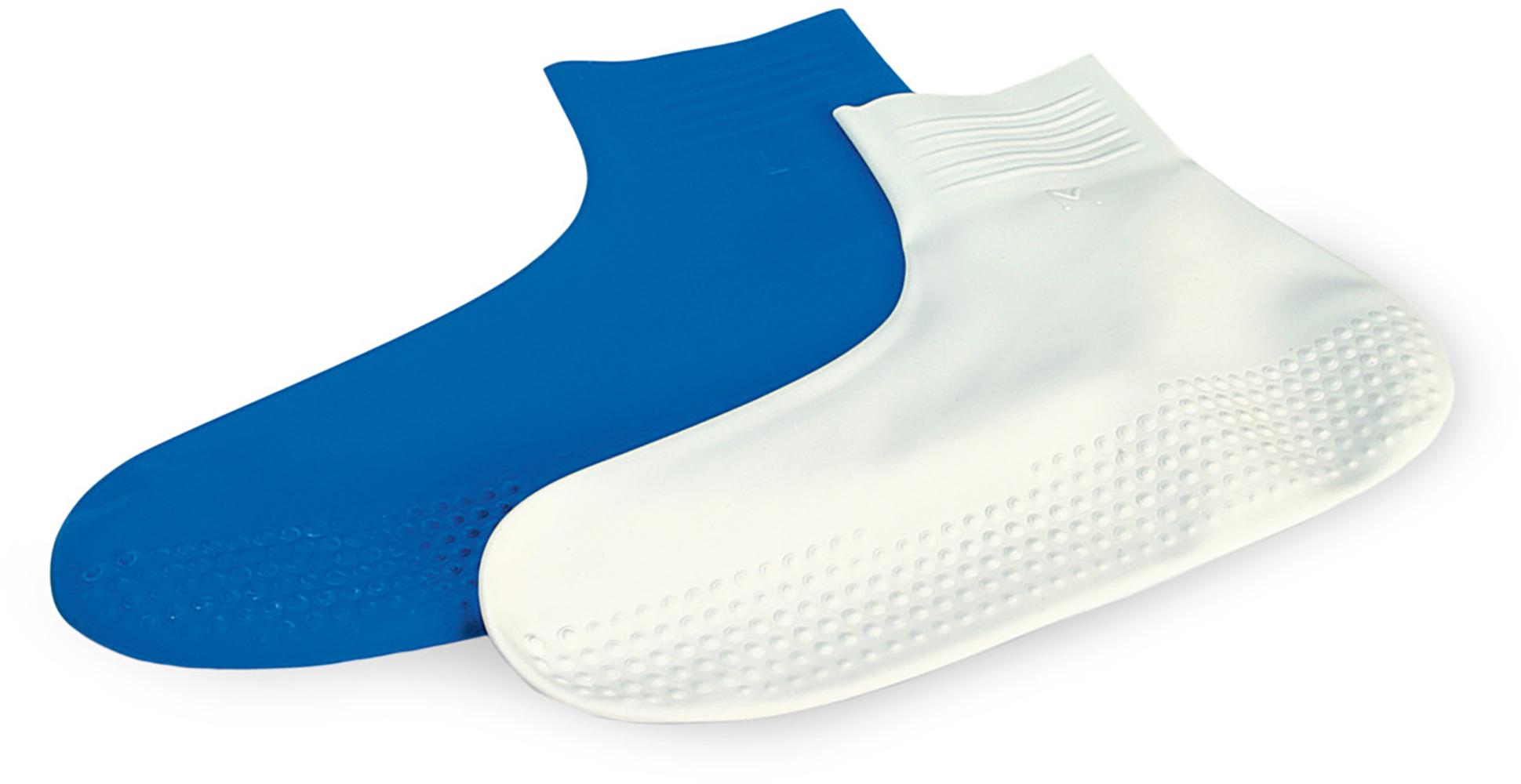 Click to view product details and reviews for Zoggs Latex Pool Socks White Navy.