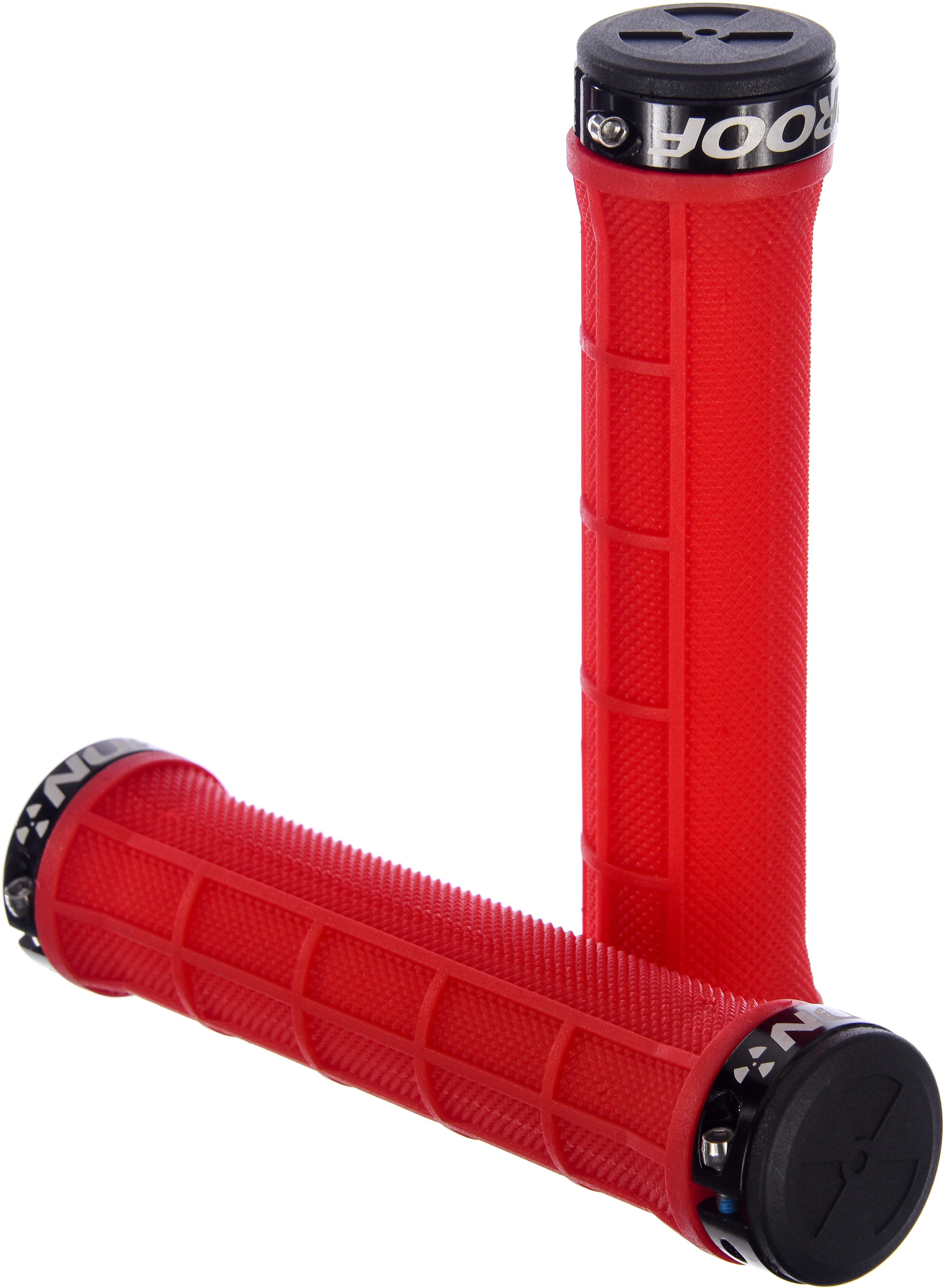 Click to view product details and reviews for Nukeproof Neutron Half Waffle Lock On Grips Red.