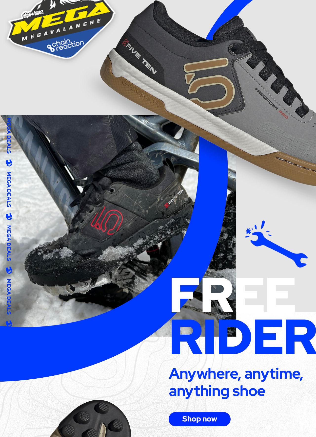 Freerider - anywhere, anytime, anything shoe