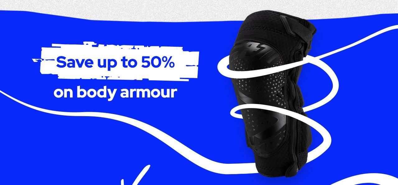 Save up to 50% on body armour