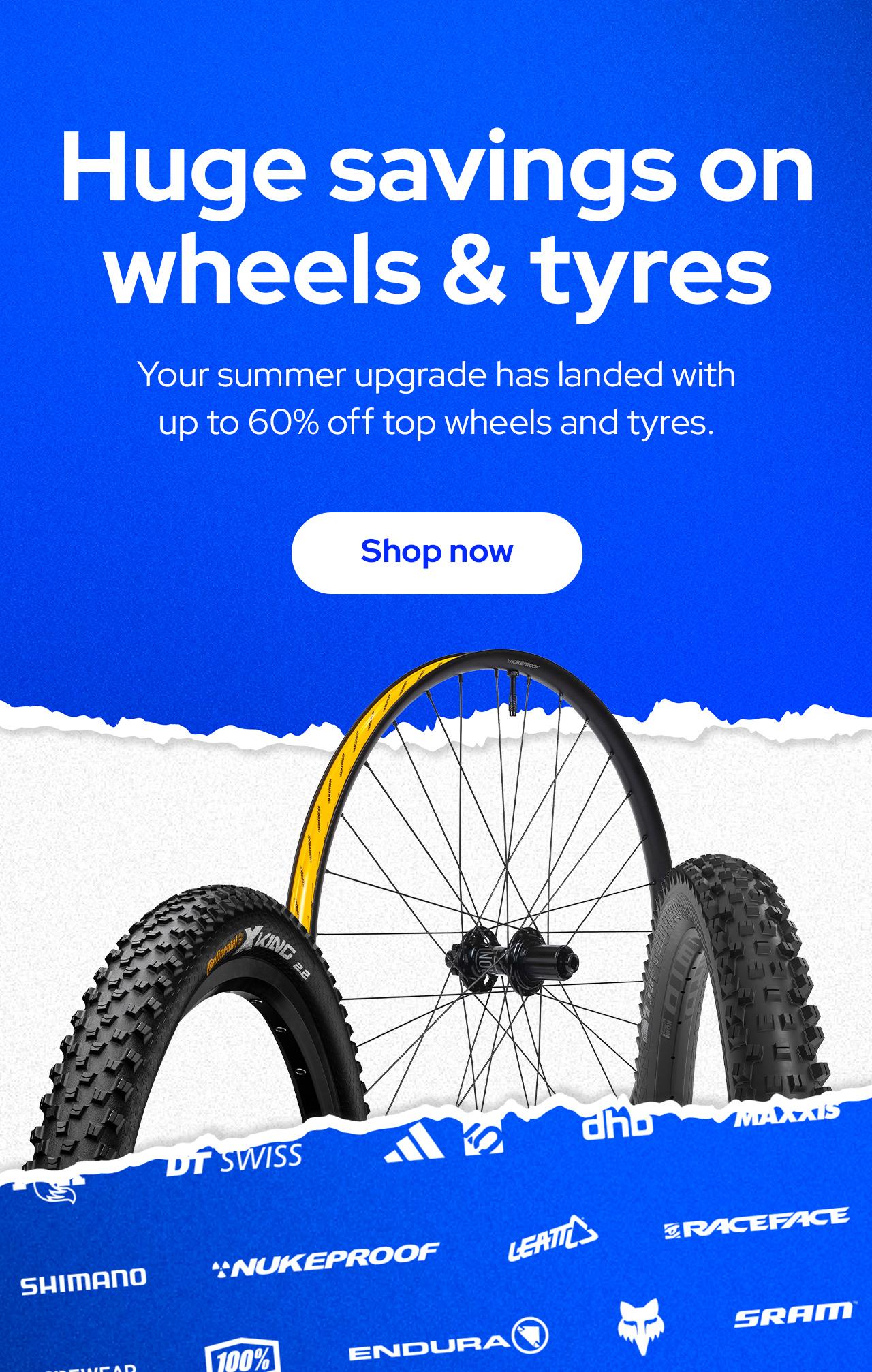 Huge savings on wheels & tyres