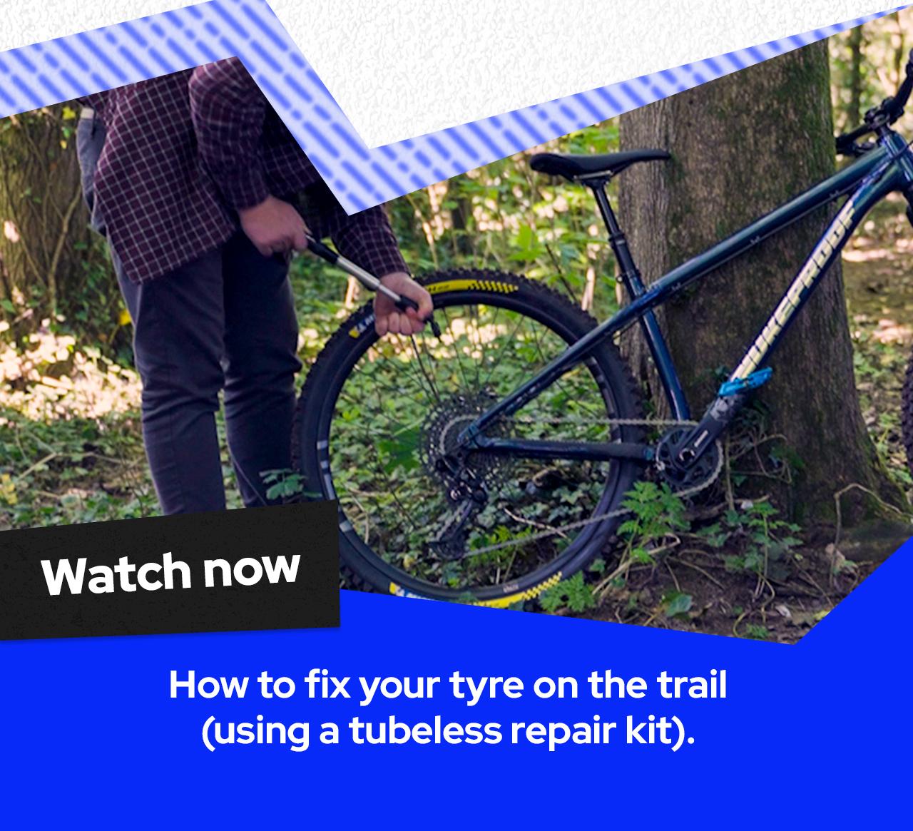 How to fix your tyre on the trail (using a tubeless repair kit)