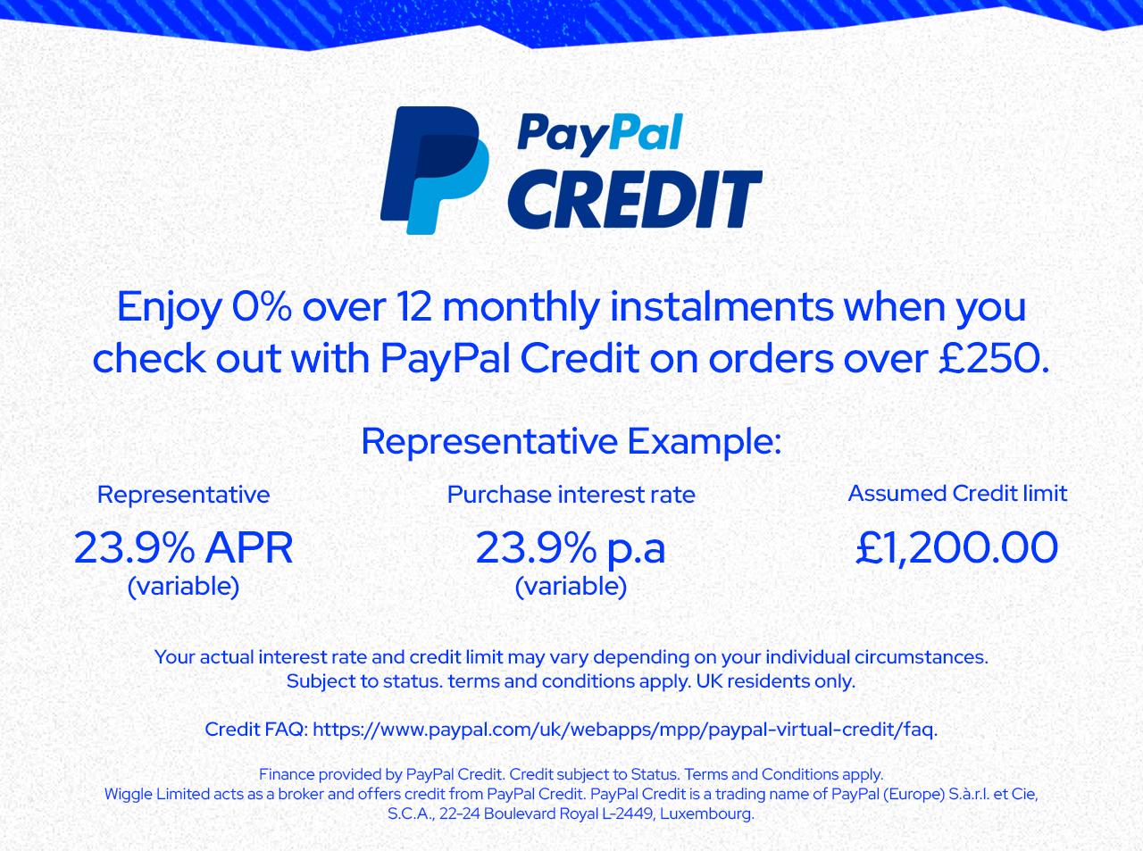 Spread the cost with PayPal Credit