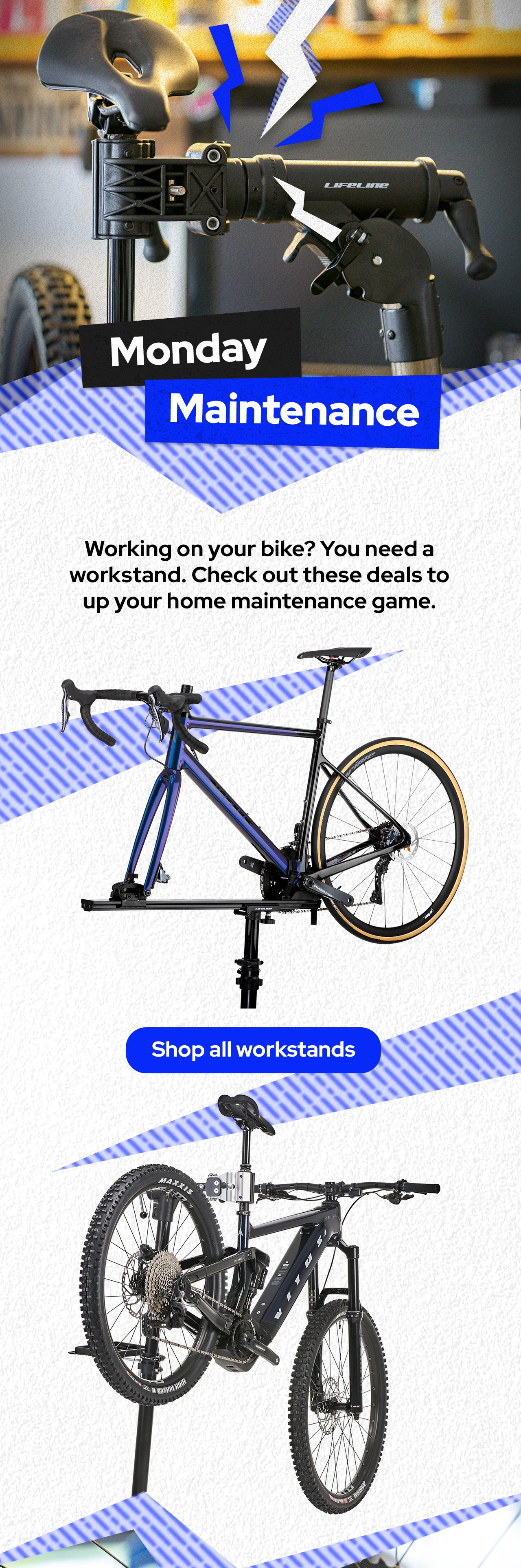 Working on your bike? You need a workstand. Check out these deals to up your home maintenance game