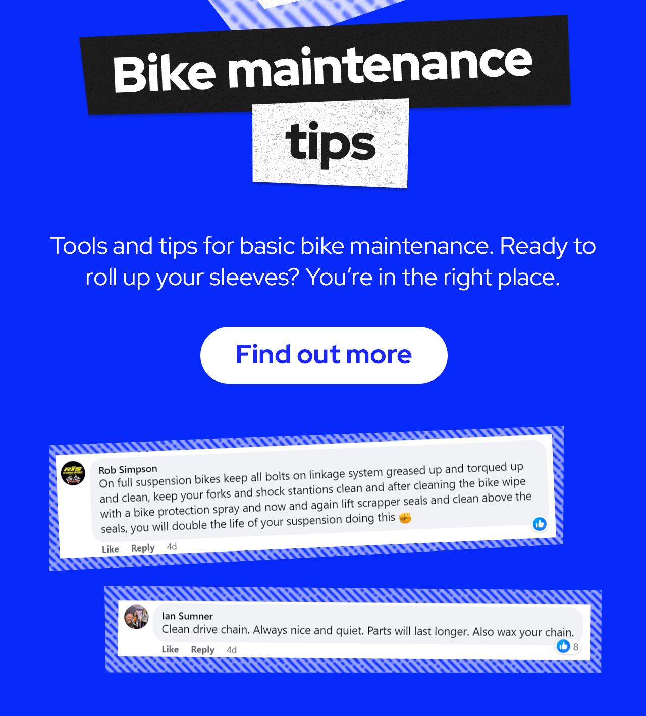 Tools and tips for basic bike maintenance