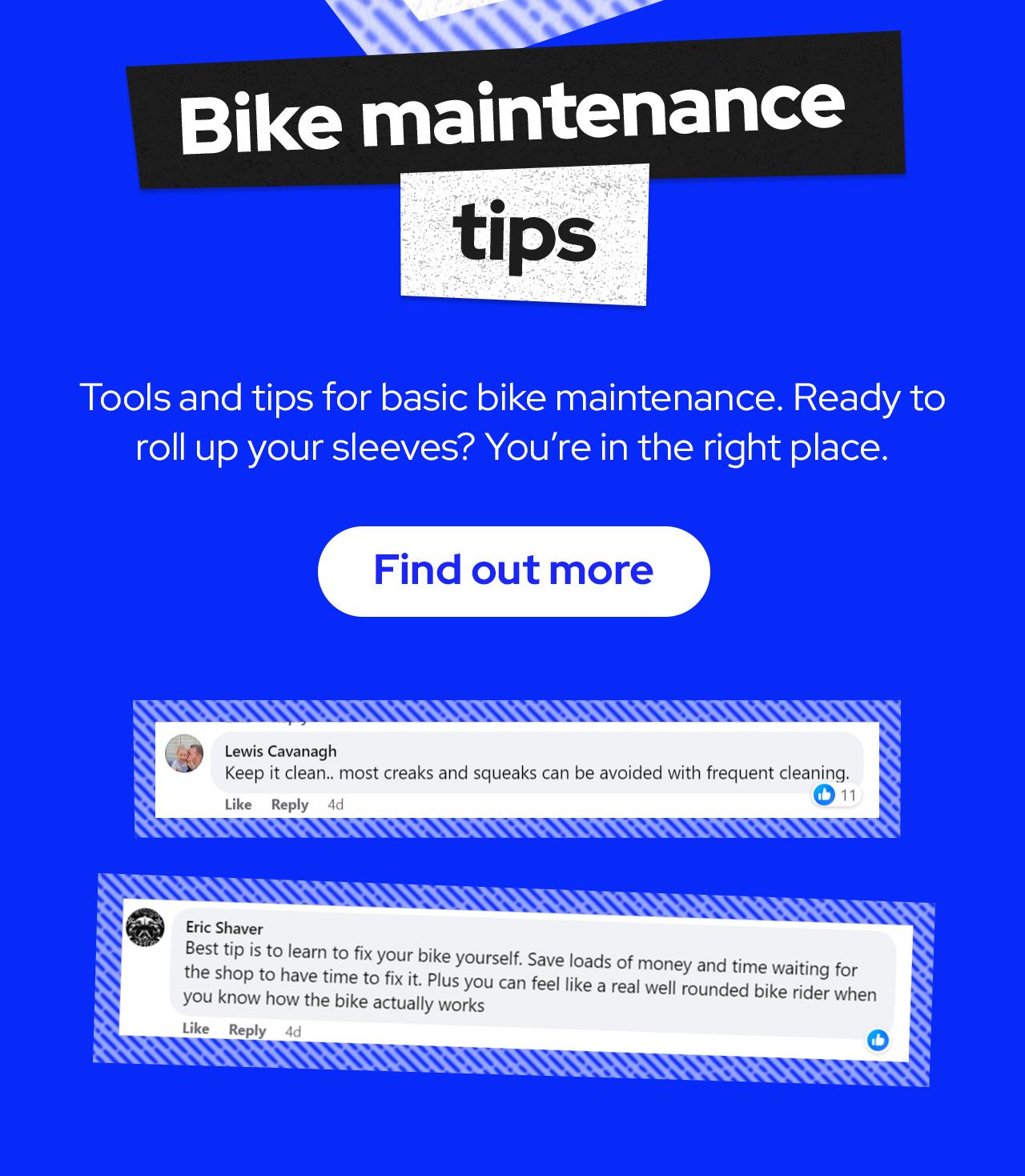 Tools and tips for basic bike maintenance