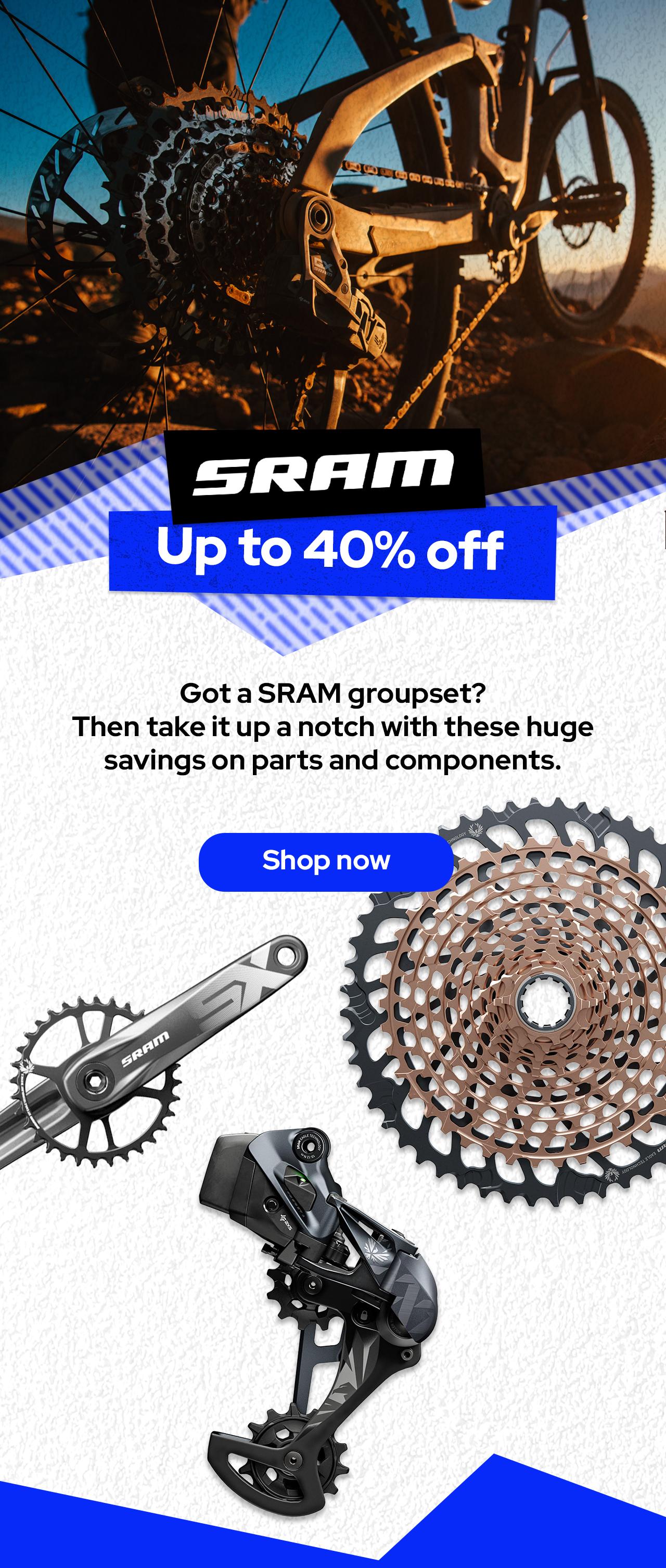 Got a SRAM groupset? Then take it up a notch with these huge savings on parts and components