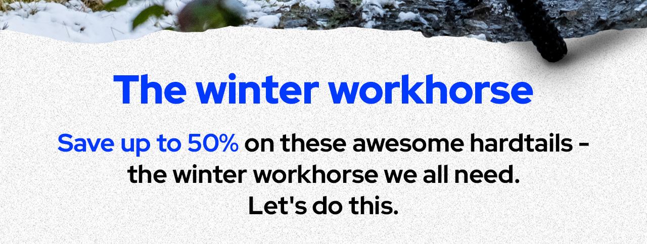 The winter workhorse - Save up to 50% off