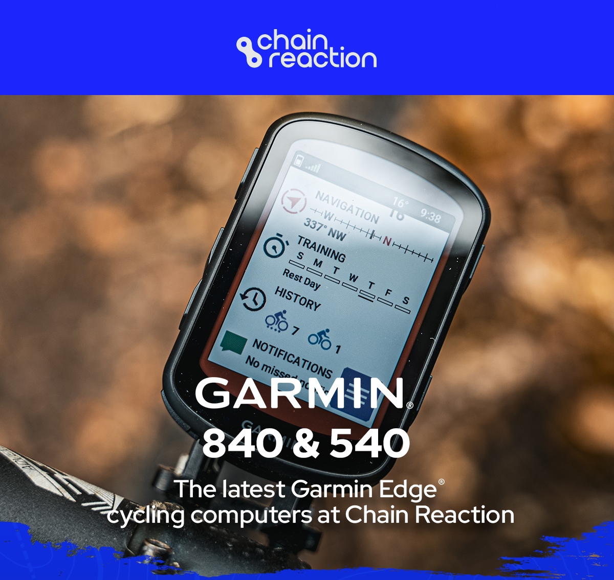 Chain best sale reaction garmin