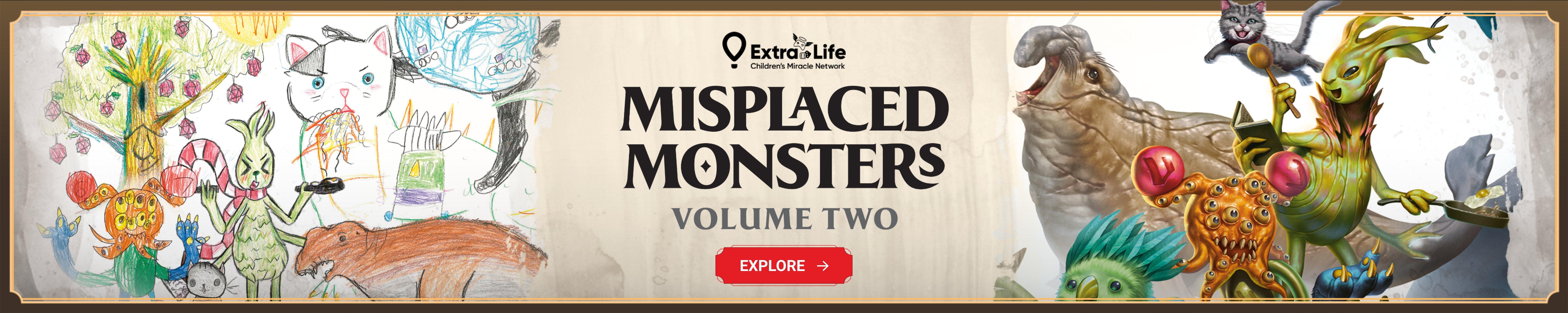 Misplaced Monsters Volume Two Explore Now banner