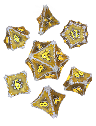 Ancient Gold Dragon Digital Dice Set