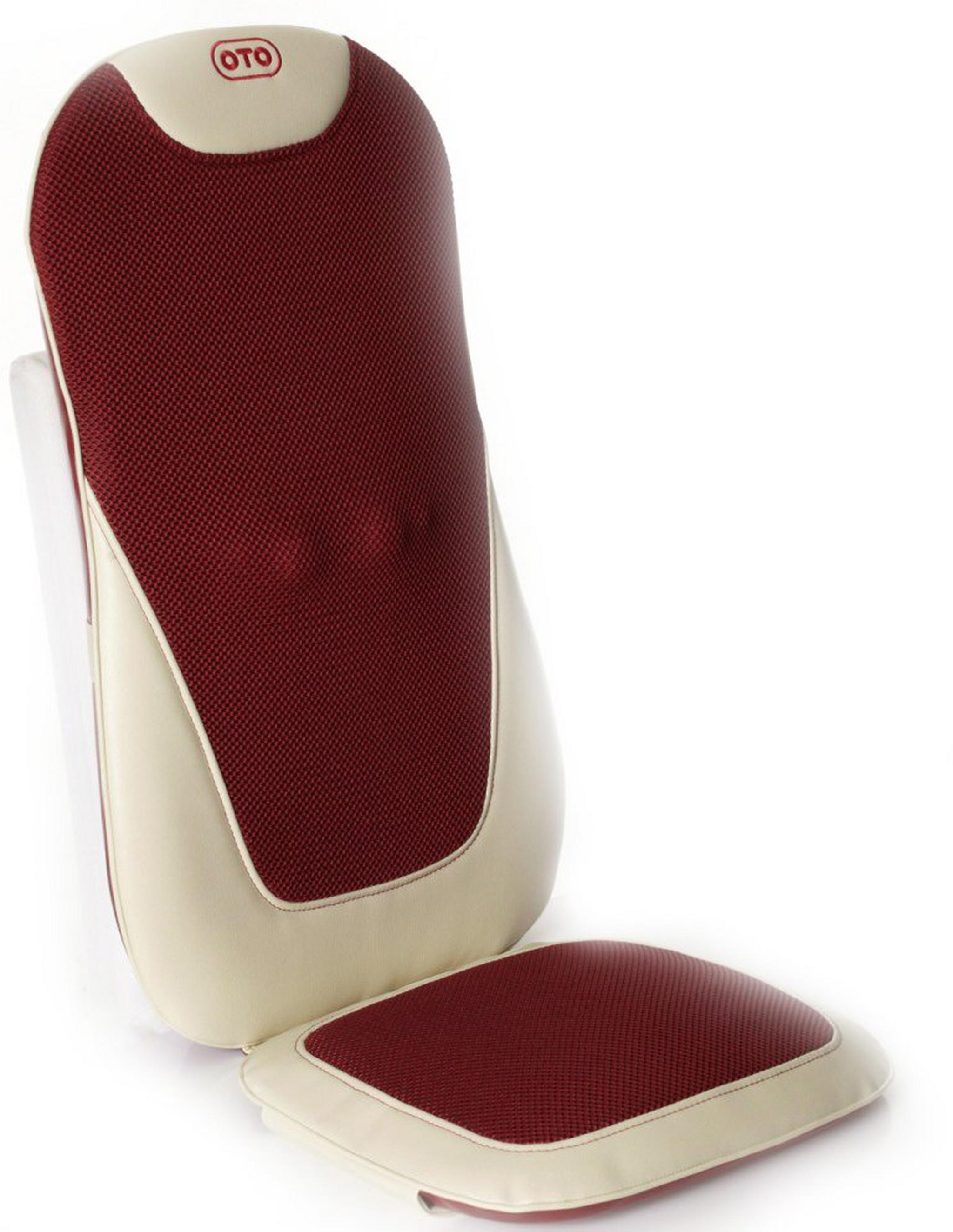 كرسي التدليك أوتو إي-لوكس للبيت والسيارة – ٨ أوضاع – أحمر - (EL-868)