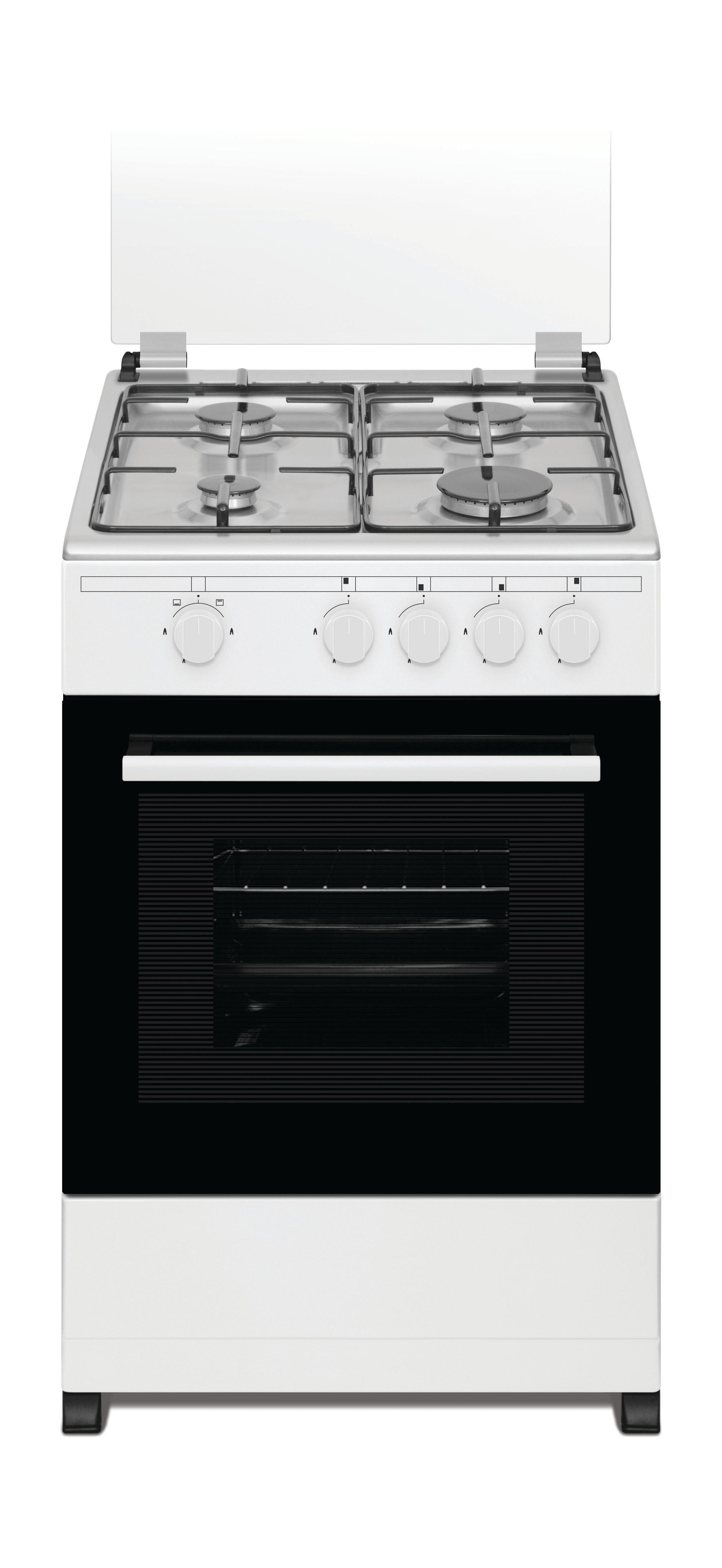 Wansa 4 Burners Floor Standing Gas Cooker, 50x50cm, WCT4403XW