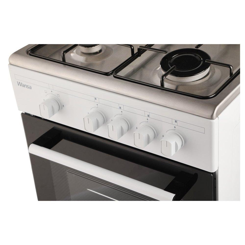 Wansa 4 Burners Floor Standing Gas Cooker, 50x50cm, WCT4403XW