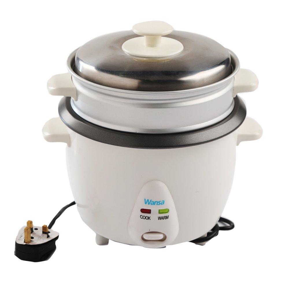 جهاز طبخ الأرز ونسا، 400 واط، 1 لتر، TO-9801 - أبيض