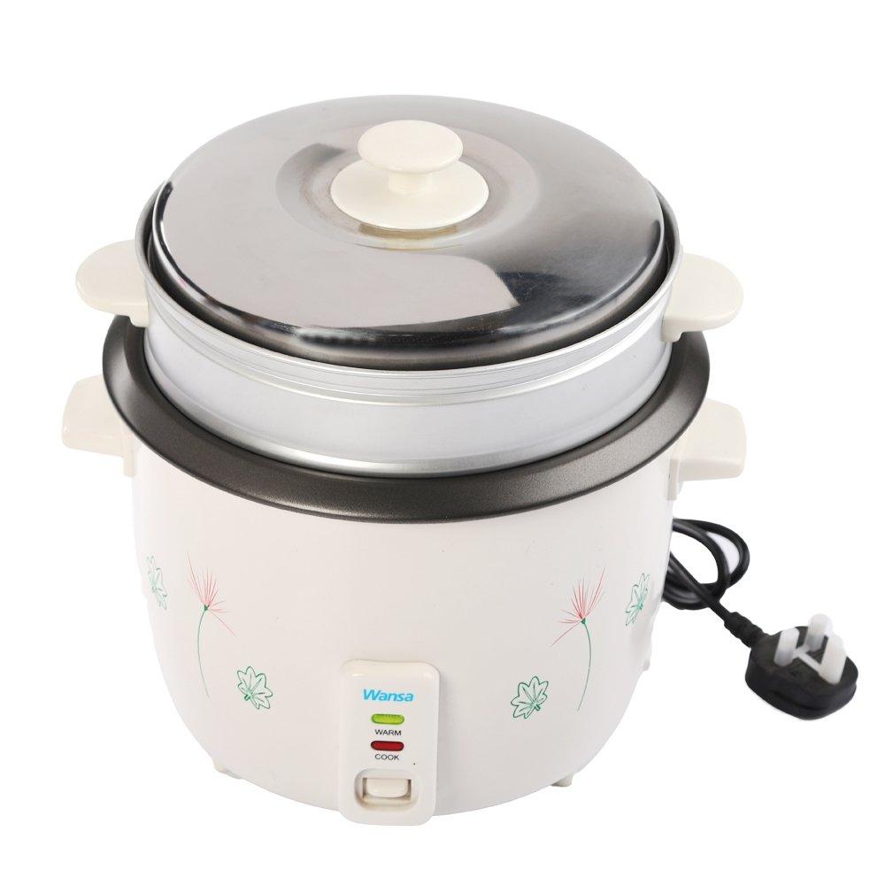 Wansa Rice Cooker, 900W, 2.5 Liters, TO9802 White Price in Kuwait