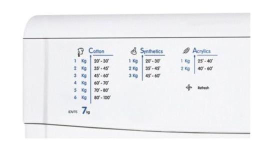 Indesit IDV 75(KW) Front Loader Air Vented Dryer 7kg - White