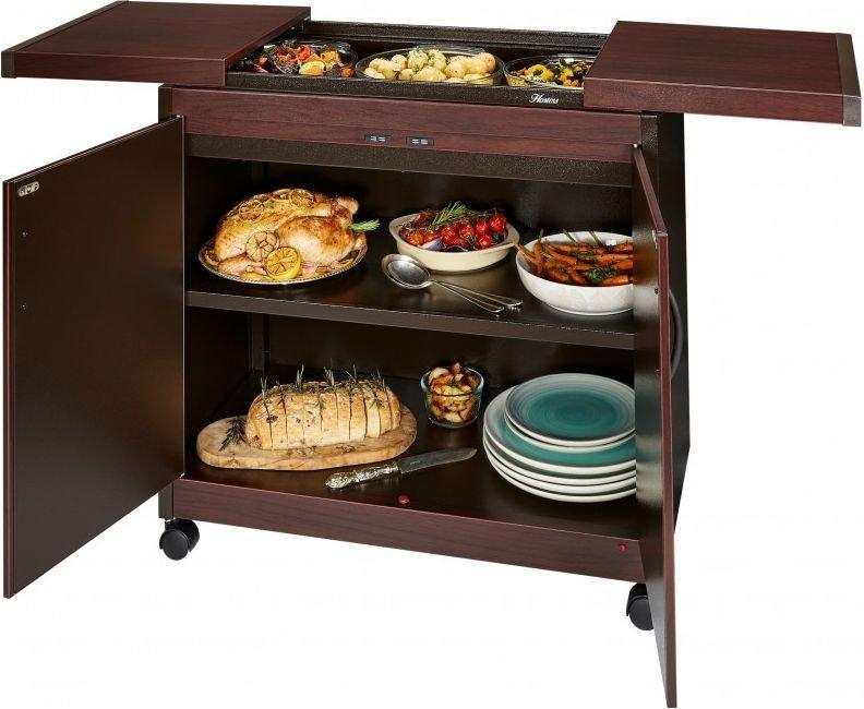 Wansa Food Warmer Trolley(TY-9001) - Mahogany