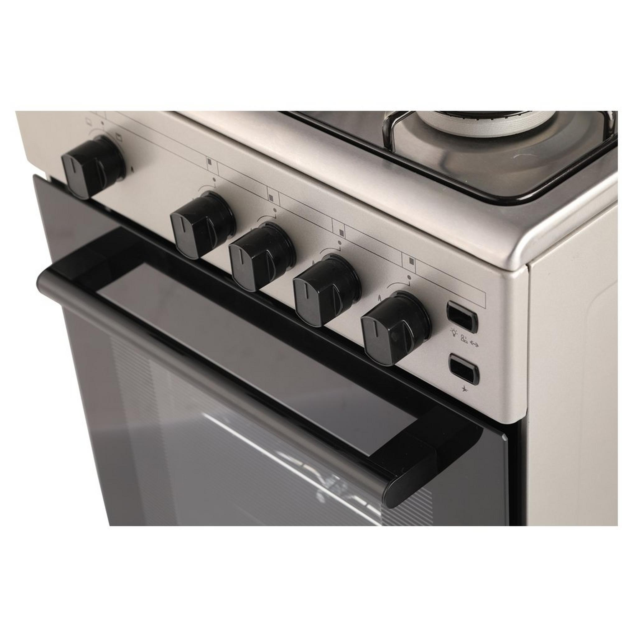 Wansa 50X50cm 4 Burner Gas Cooker, WCT4401XS - Stainless Steel