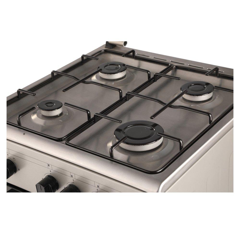 طباخ غاز أربع شعلات من ونسا، مقاس 50×50 سم، WCT4401XS - ستانلس ستيل