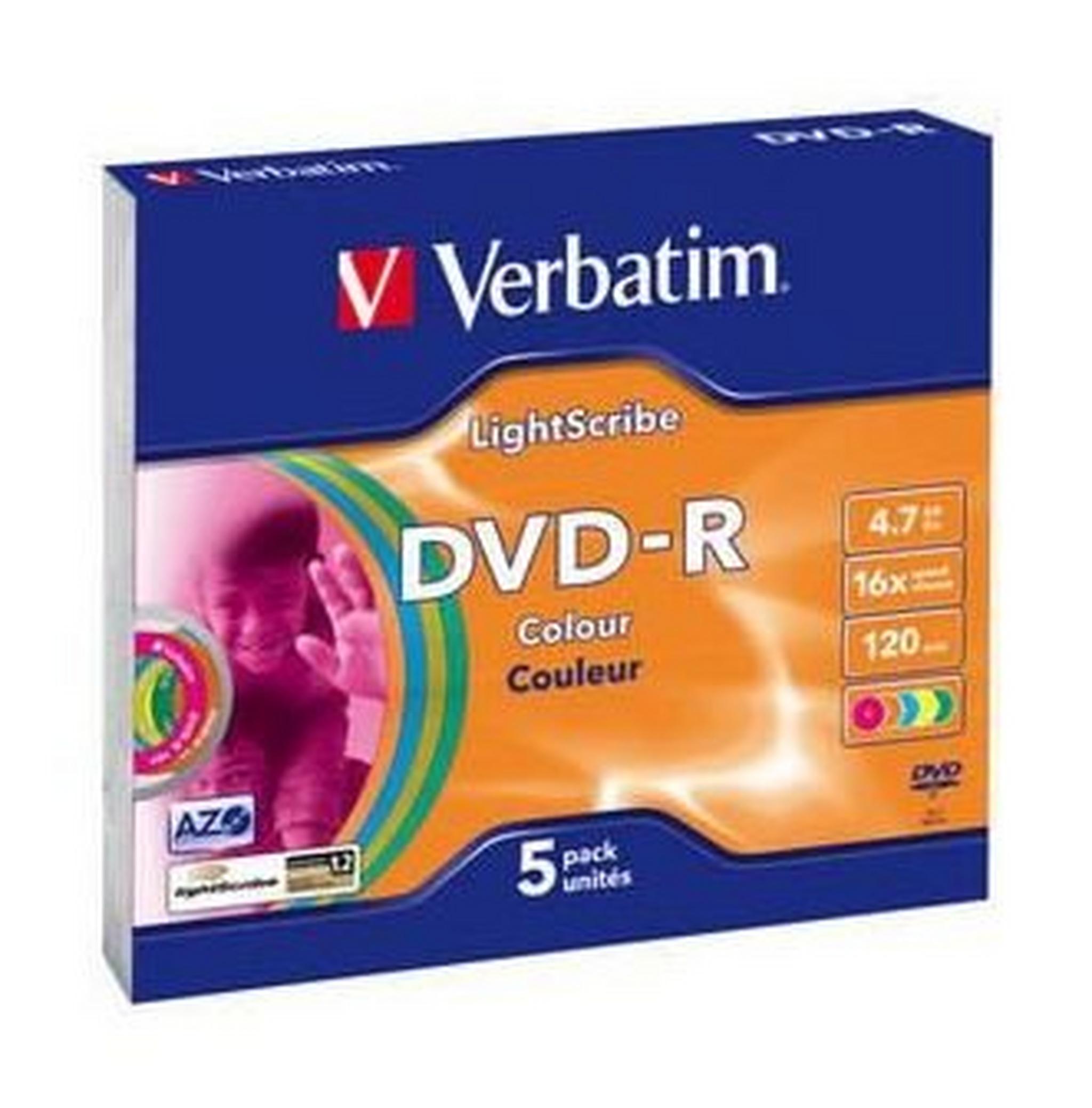 Verbatim LightScribe 5 Pack16X 4.7GB DVD-R