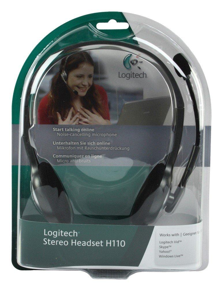 Logitech Stereo Headset H110- Noise-Cancelling Microphone