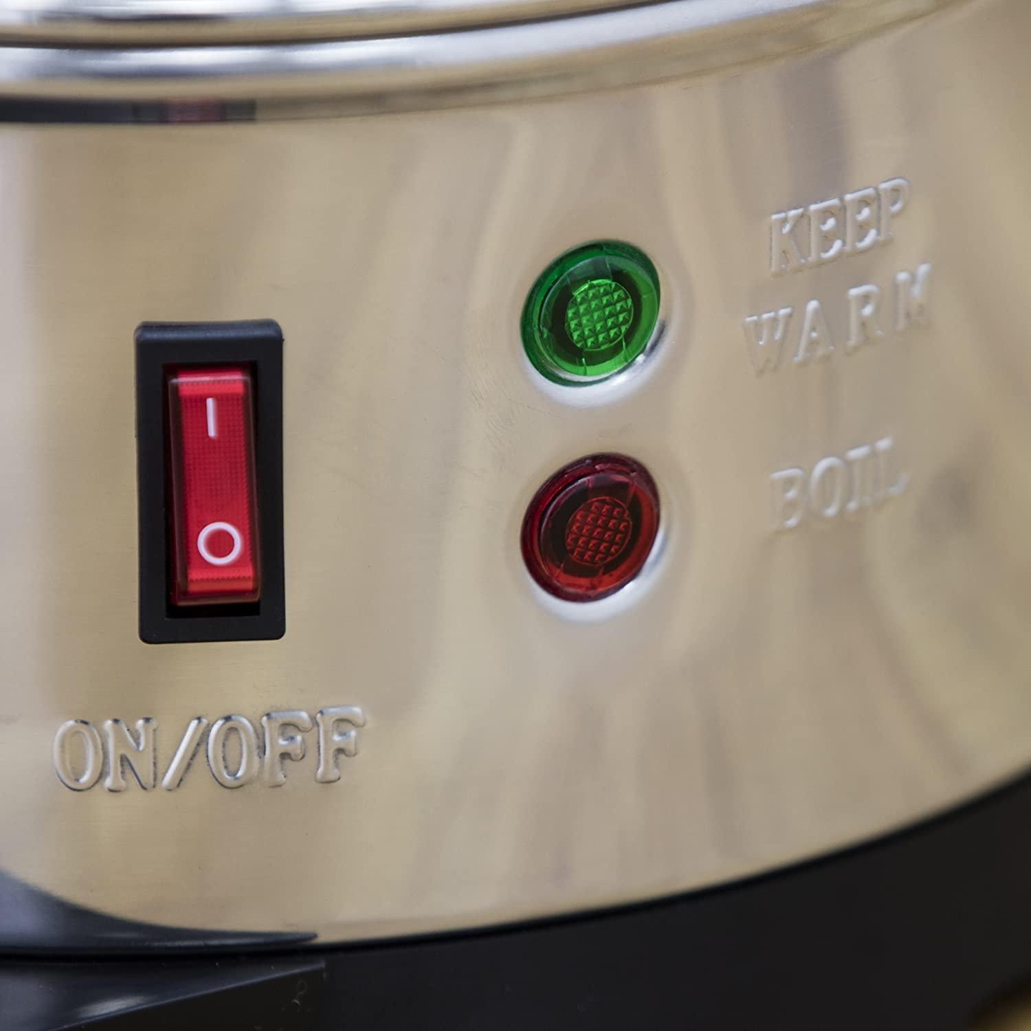 Swan Kettle, 1600 Watt, 10 Litre, SWU10L - Stainless Steel