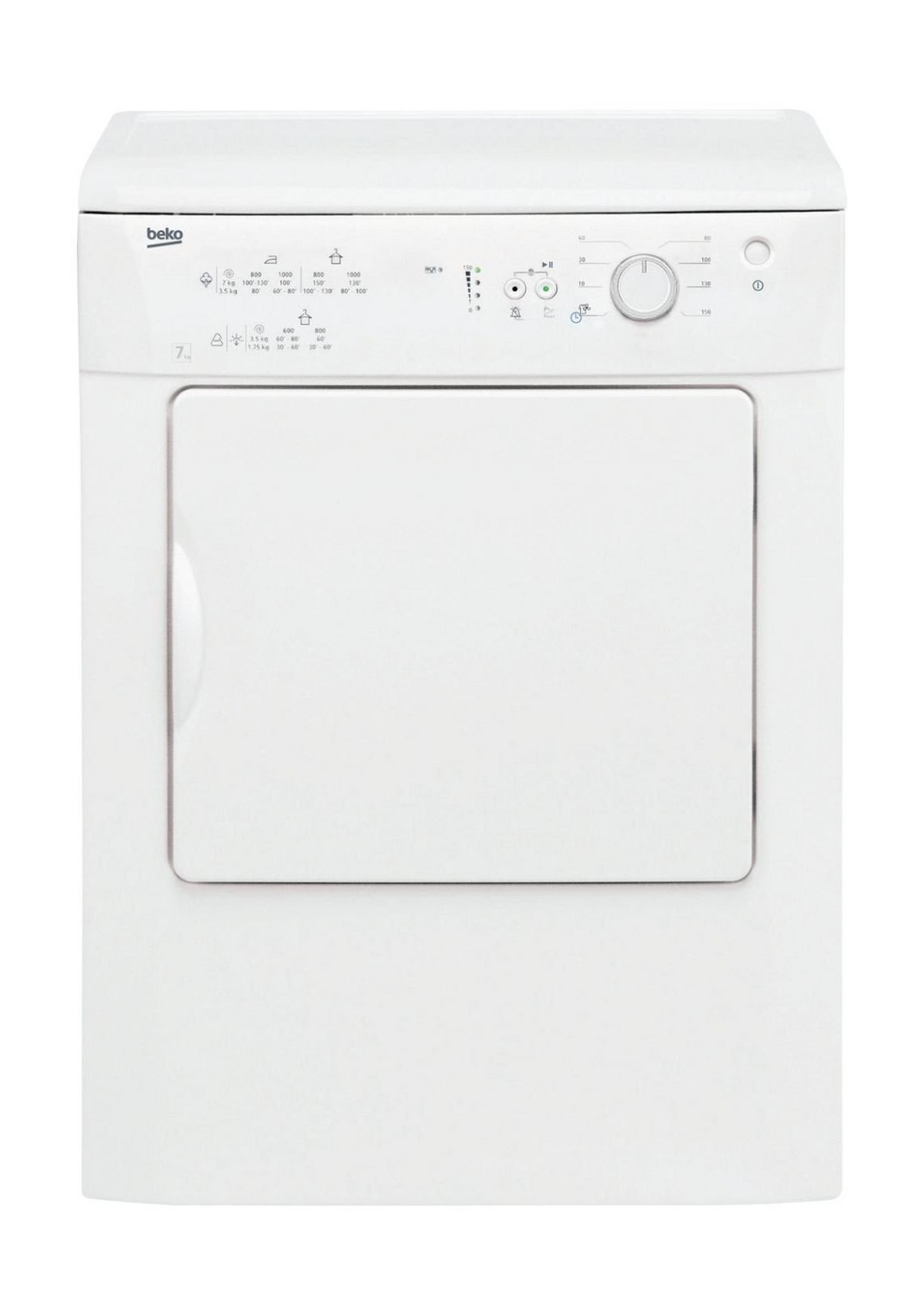 Beko 7kg Front Load Vented Dryer (DV 7110) – White