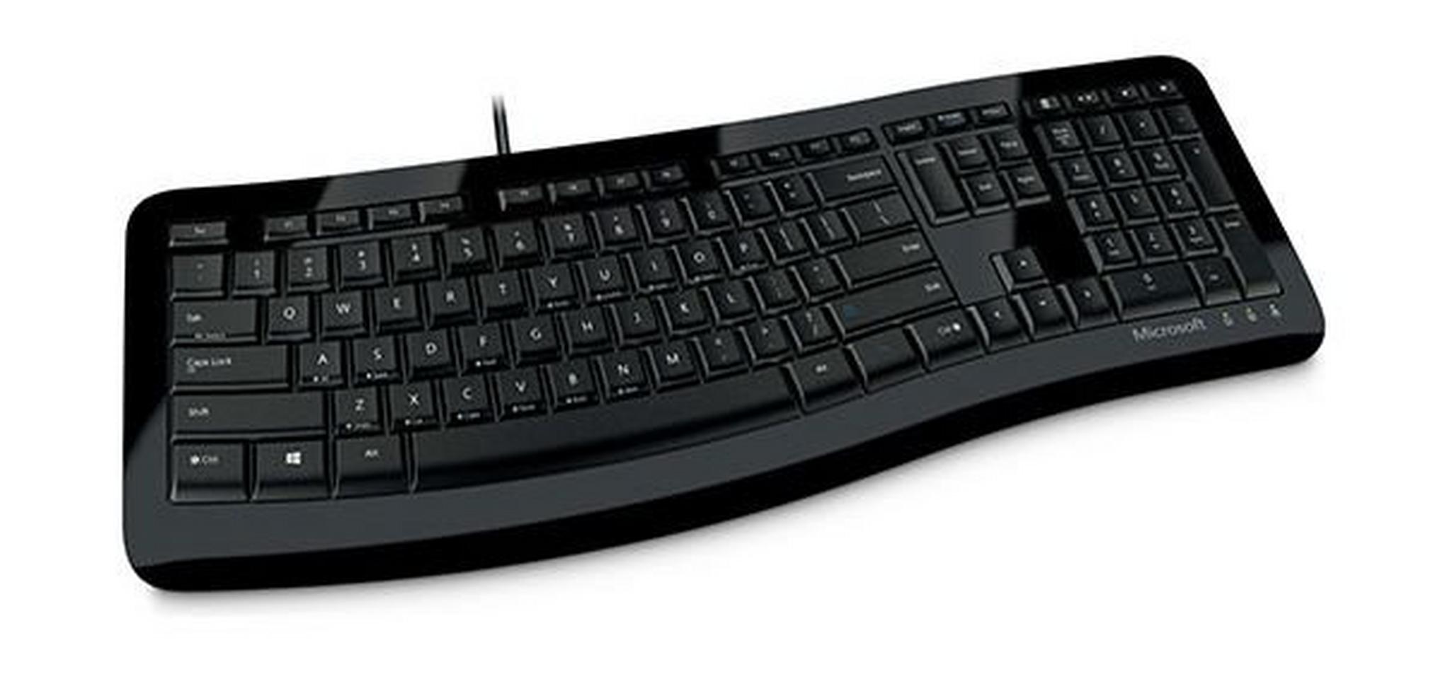 لوحة المفاتيح المنحنية كومفورت من ميكروسوفت - أسود