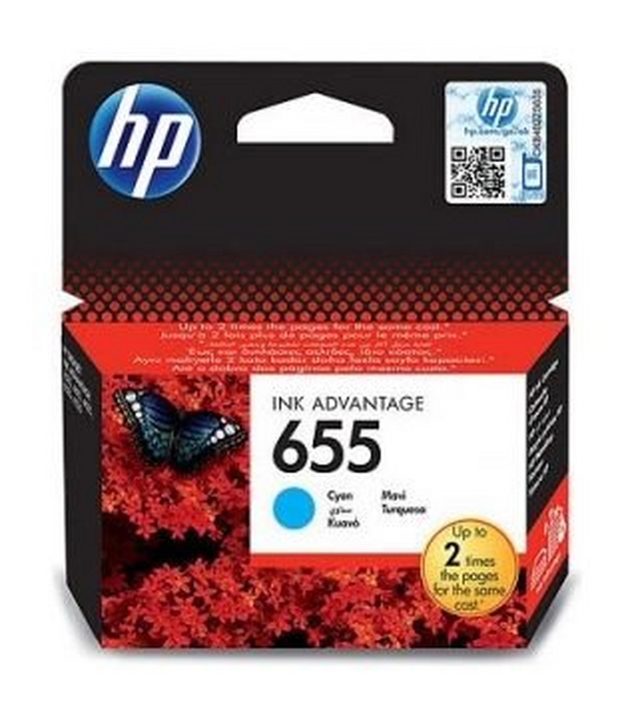 HP Ink 655 Cyan Ink