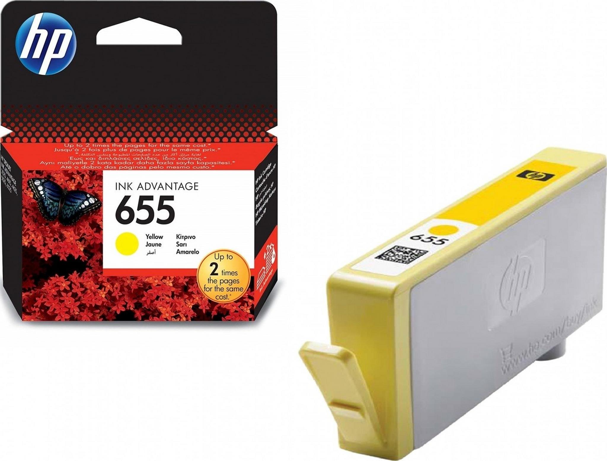 HP Ink 655 Yellow Ink
