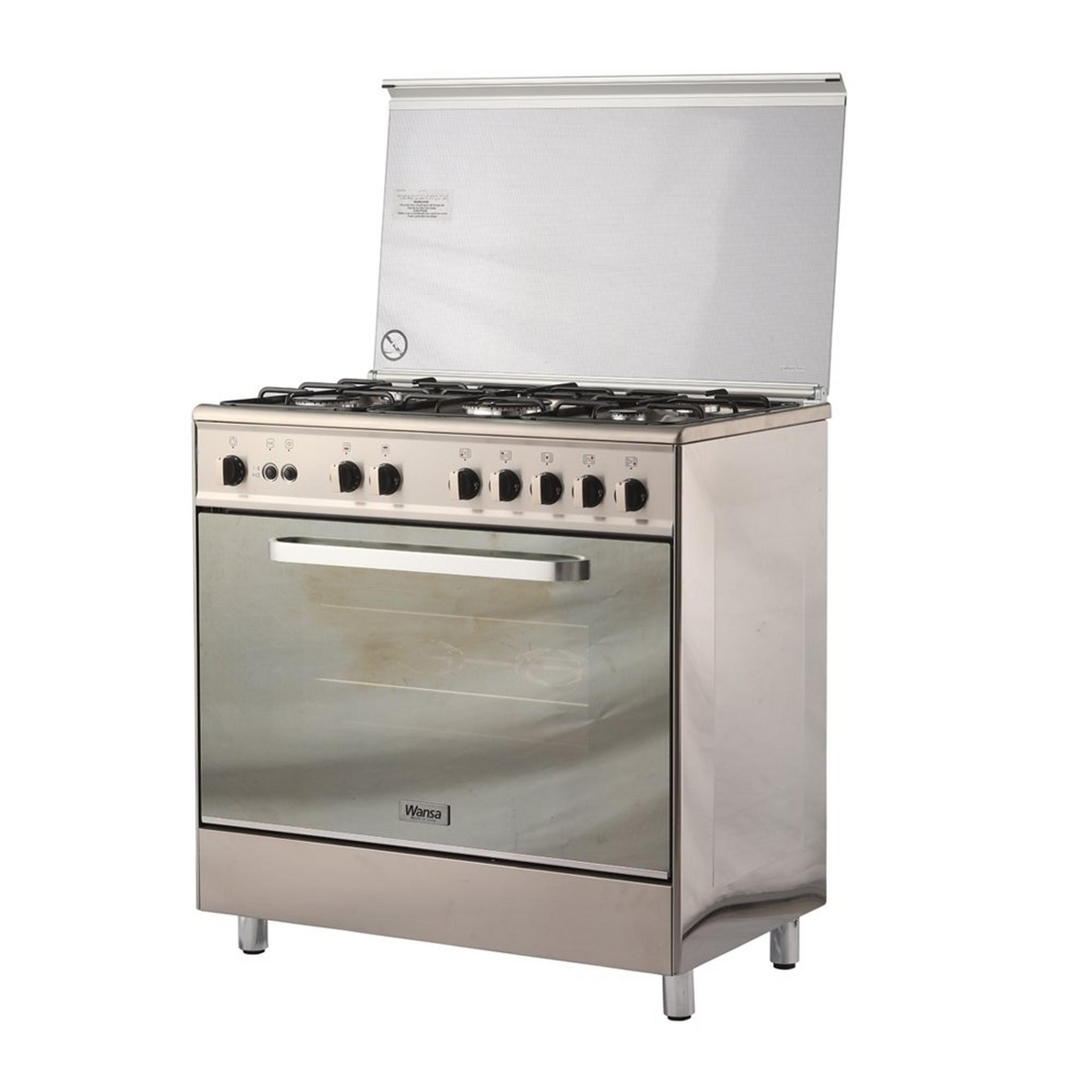Wansa 80x50 cm 5-Burner Floor Standing Gas Cooker (WC18502114X)