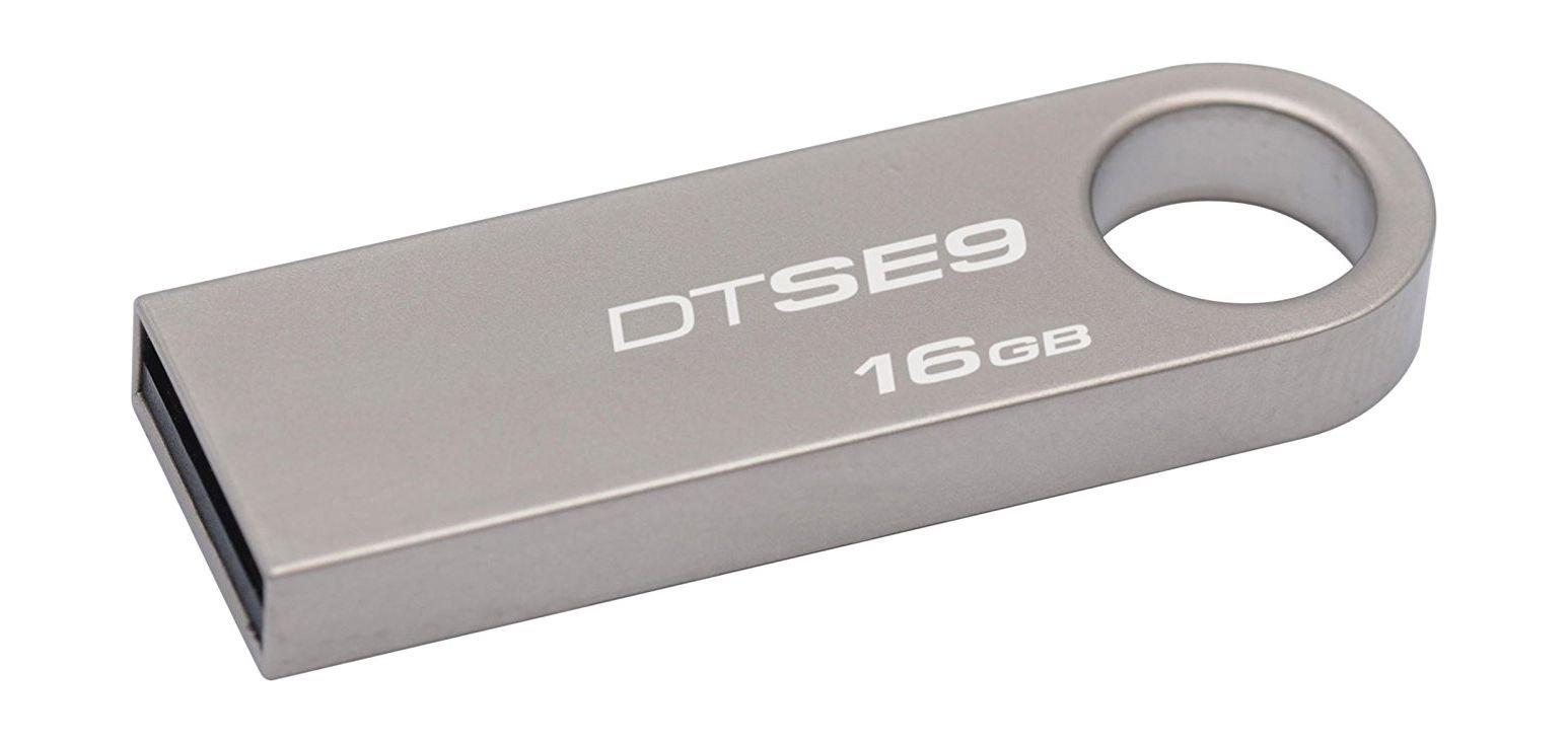 KINGSTON Digital DataTraveler SE9 16GB USB 2.0 Flash Drive - Grey
