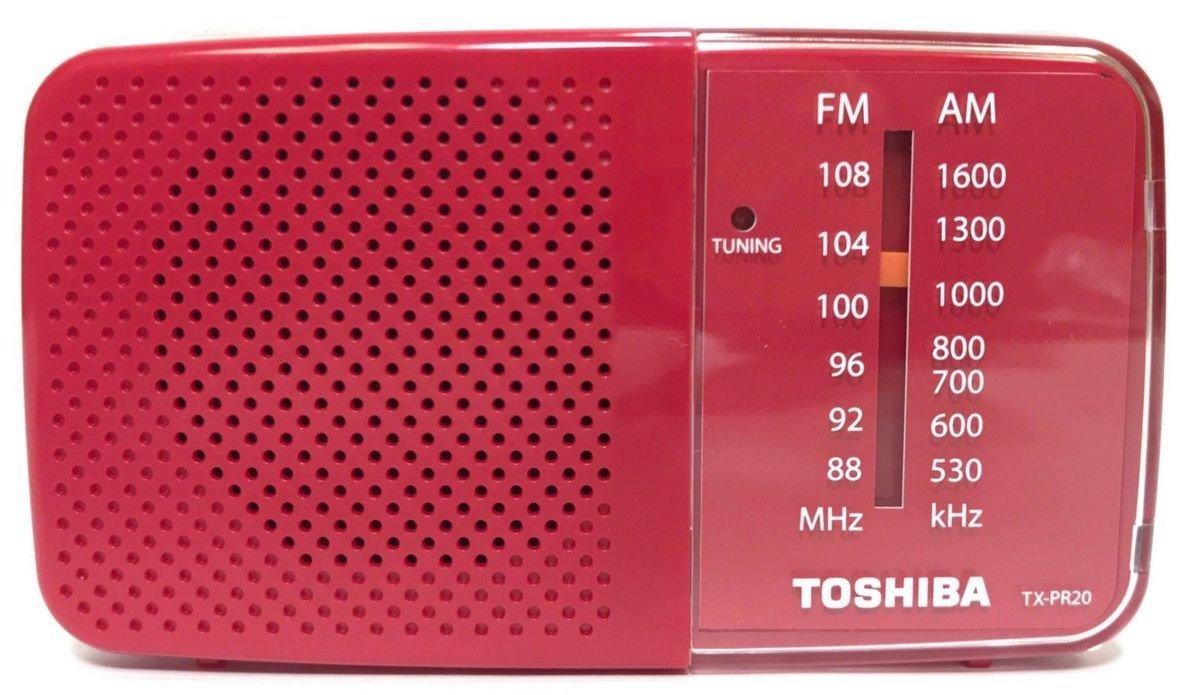 راديو بحجم صغير من توشيبا-اللون الزهري