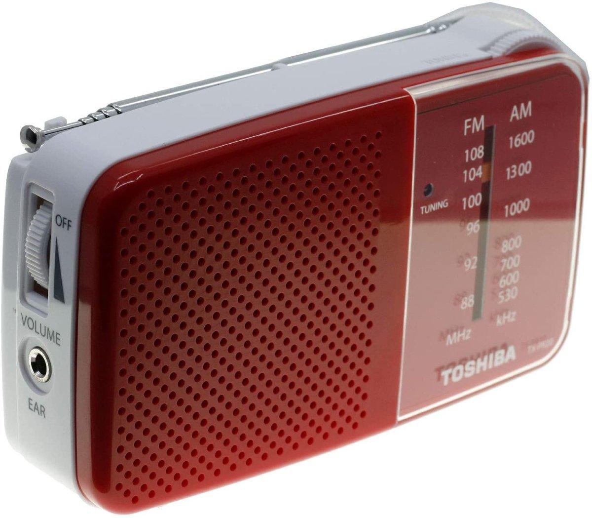 راديو بحجم صغير من توشيبا-اللون الزهري