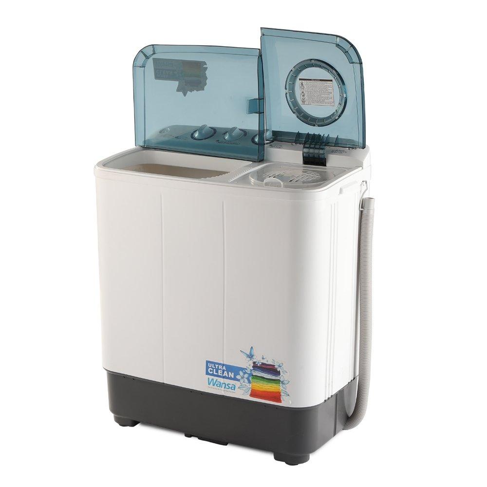 غسالة بحوضين من ونسا جولد، سعة غسيل 6 كجم، WGTT603-WHTBLU-C.1 - أبيض/أزرق