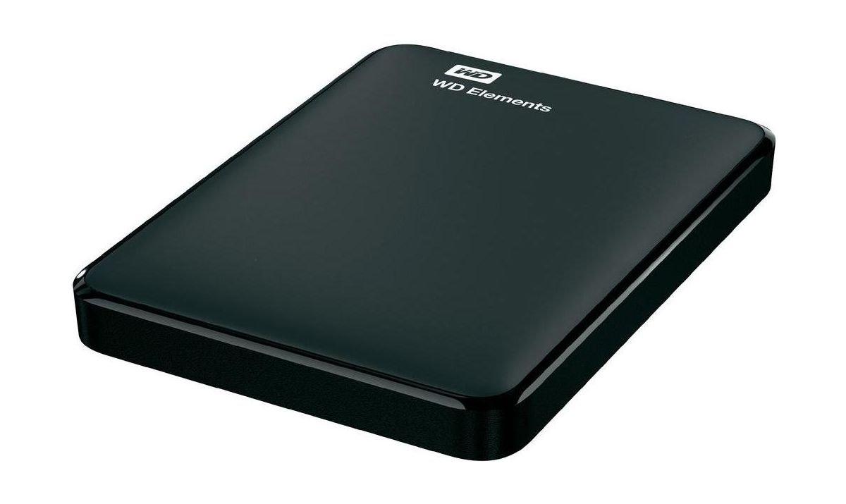WD Elements 1TB USB 3.0 2.5-inch Portable Hard Drive, WDBUZG0010BBK - Black
