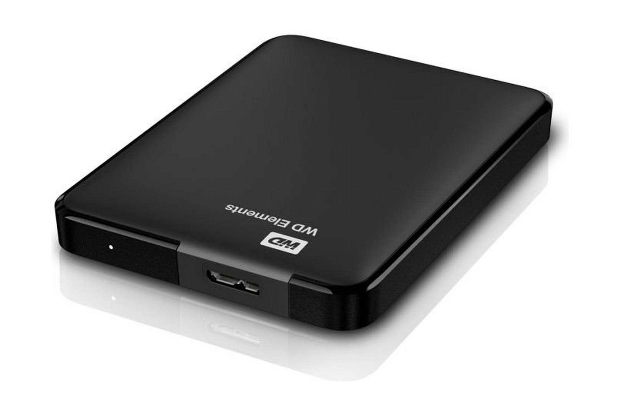 WD Elements 1TB USB 3.0 2.5-inch Portable Hard Drive, WDBUZG0010BBK - Black
