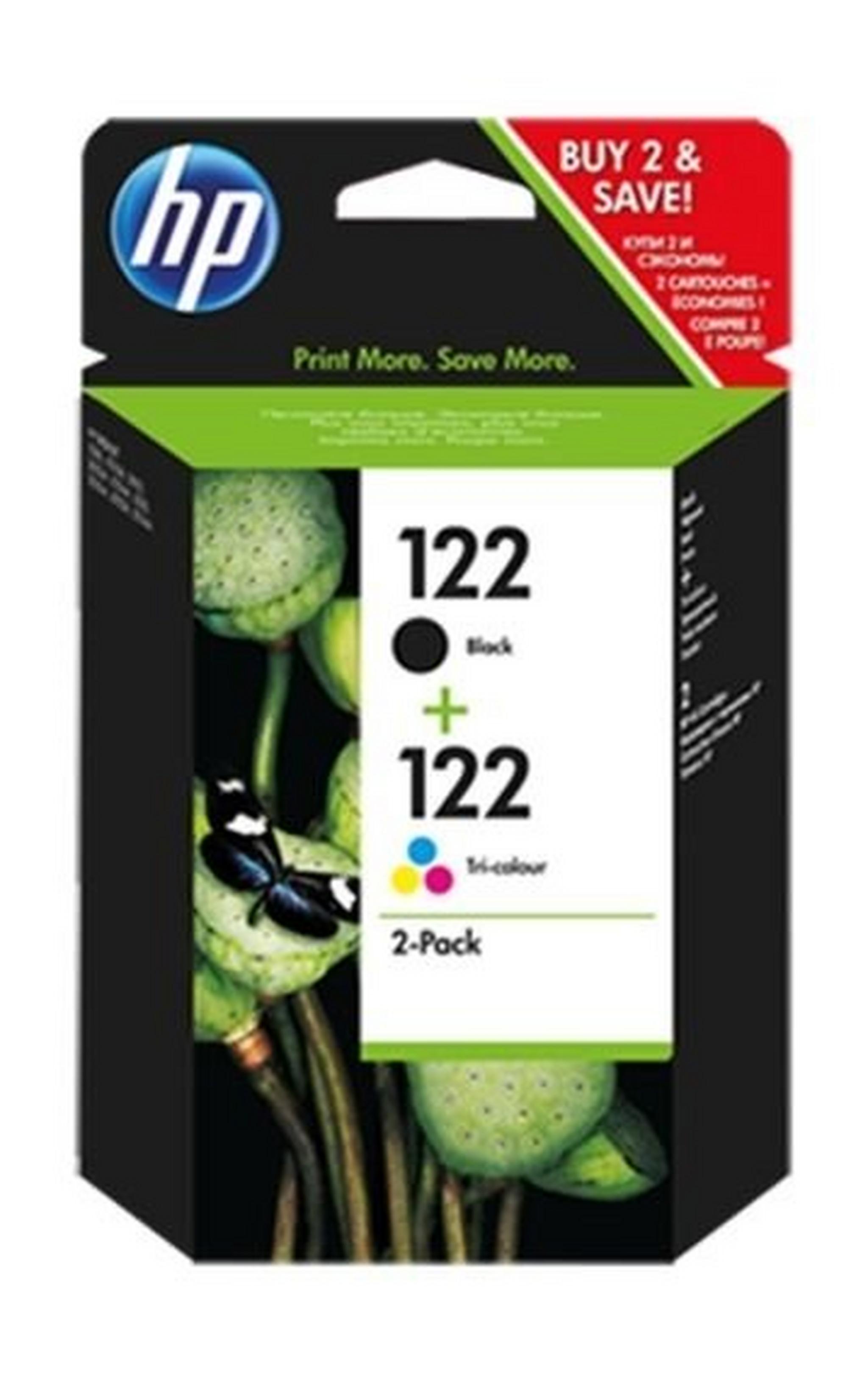 HP Ink 122 Black + Tri Color Combo Pack
