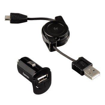 Hama 12V Picco Micro USB Set with Roll-Up Datacable