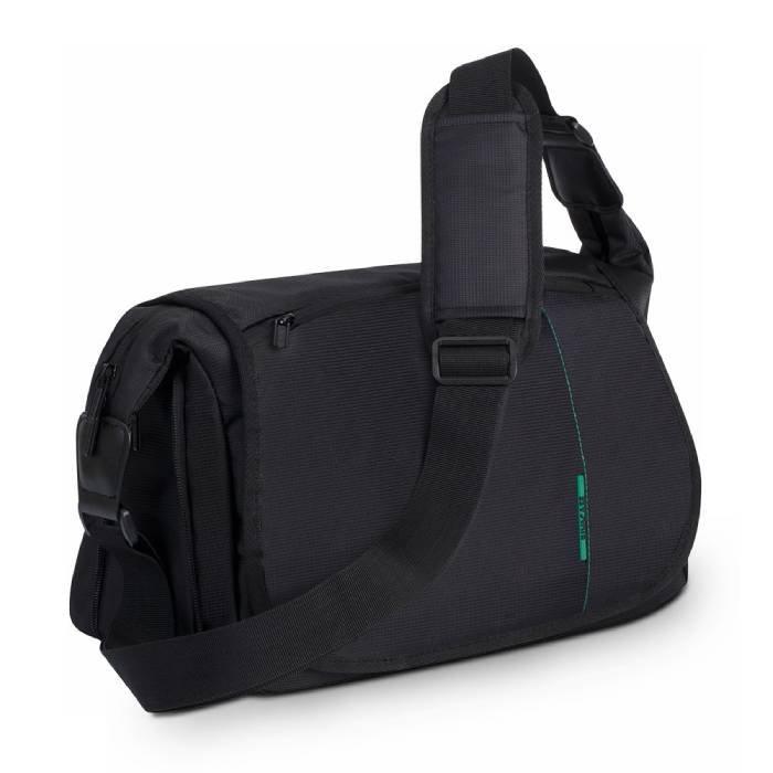 Buy Riva case messenger bag for slr camera, 7450 (ps) black – black/green in Kuwait