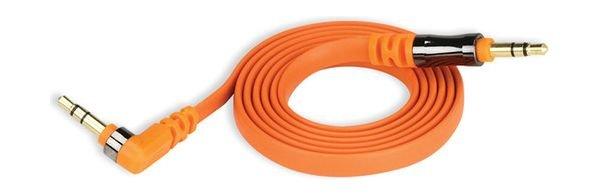 Scosche AUX Flatout Audio Cable - 3 Feet - Orange