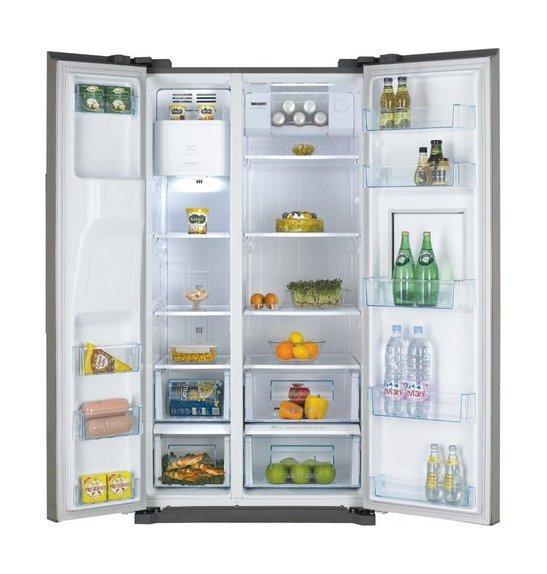 Daewoo 22 Cft. Side By Side Refrigerator (FrsX22f2) Inox v Price in