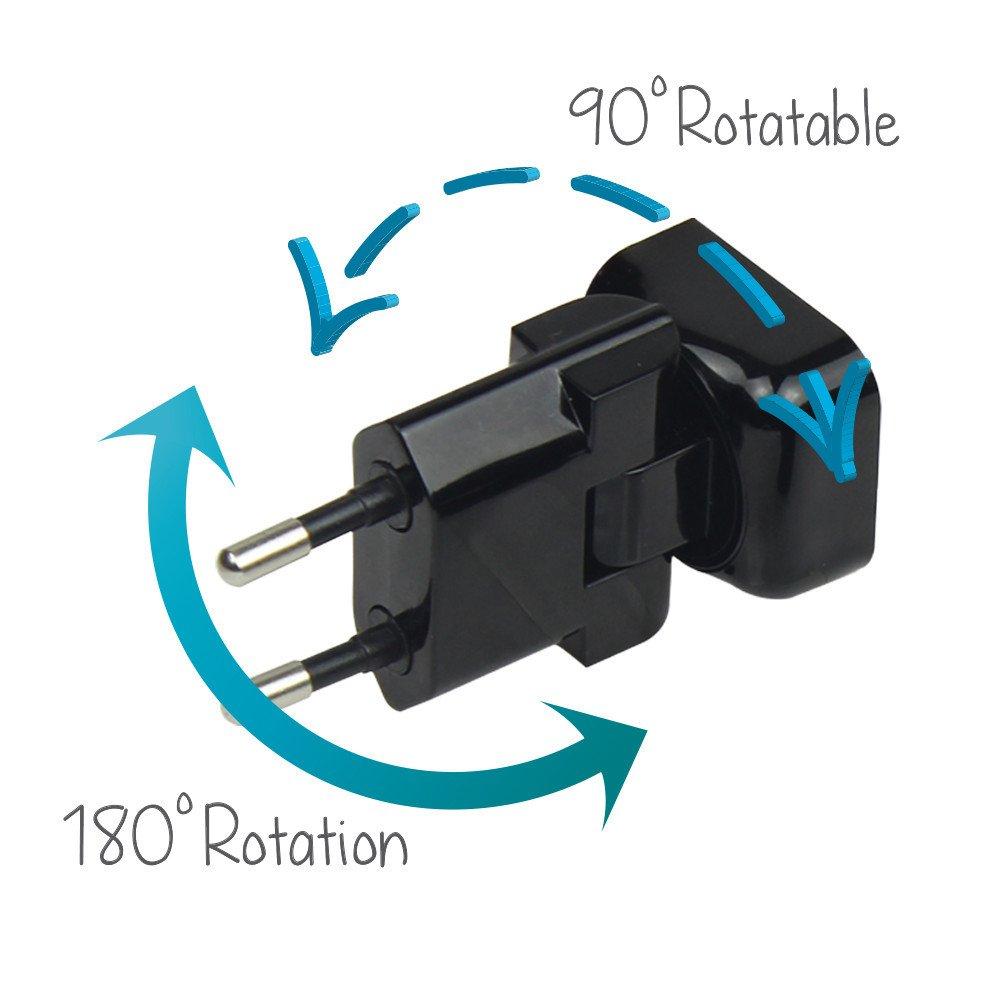 Promate Traverse.2 MultiPlug Travel Charger with 3100mA Dual USB Ports